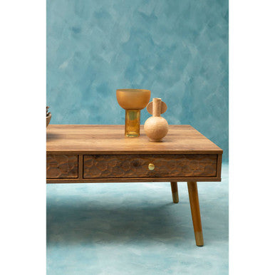 Frida Coffee Table | Wood Effect 2 Drawer Coffee Table