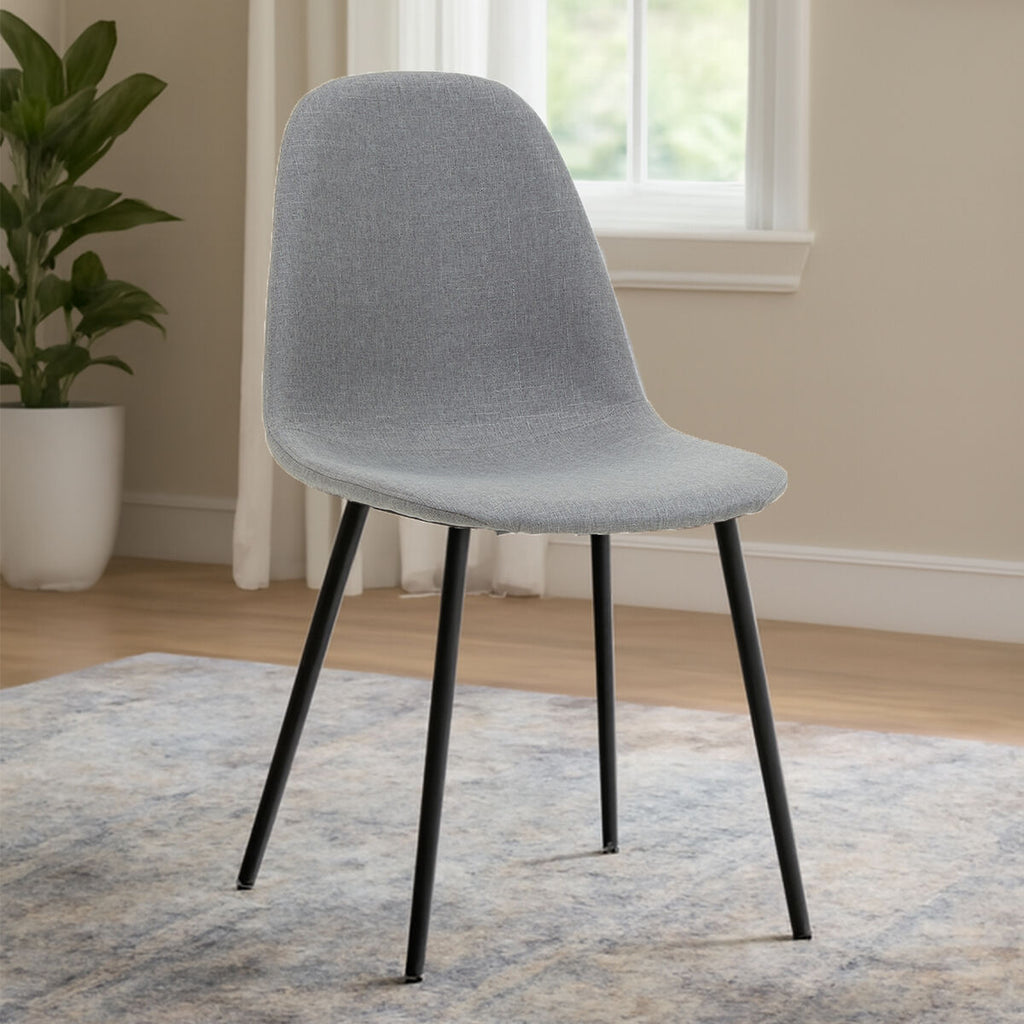 Salford Dining Chair | Mink Fabric Dining Chair