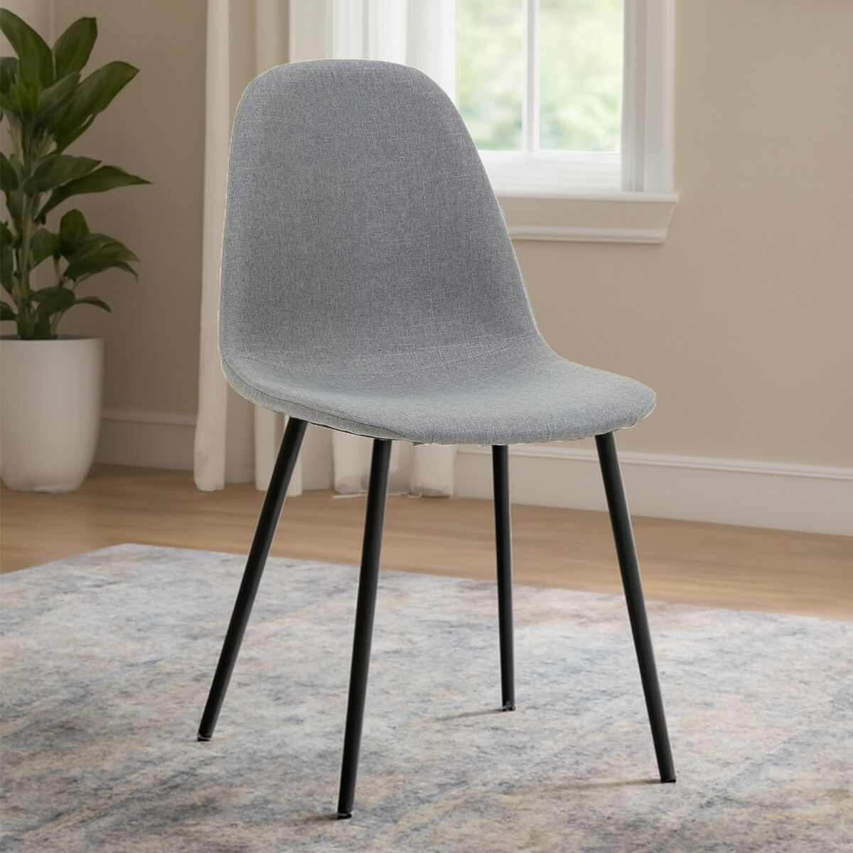 Salford Dining Chair | Mink Fabric Dining Chair