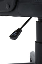 Brent Office Chair | Black Leather Effect Home Office Chair with Castor Base