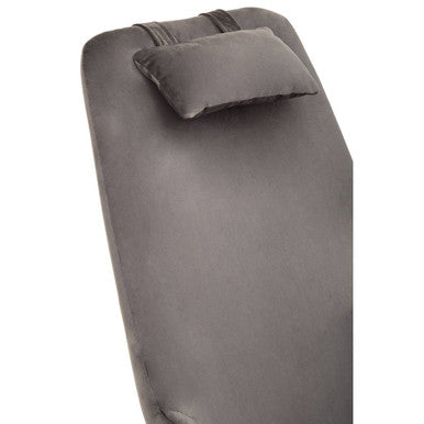 Stockholm Rocking Chair | Grey Velvet High Back Rocking Chair