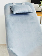 Stockholm Rocking Chair | Blue Velvet High Back Rocking Chair