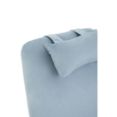 Stockholm Rocking Chair | Blue Velvet High Back Rocking Chair
