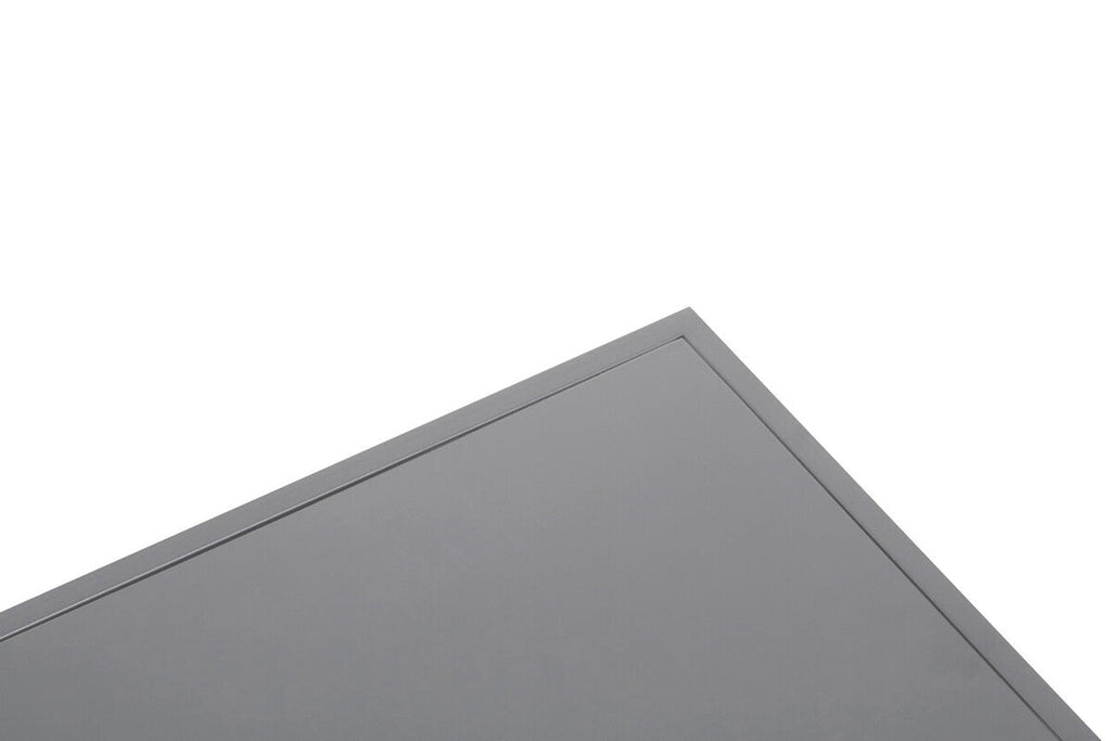 Acero Coffee Table | Grey Metal Coffee Table with Mesh Shelf