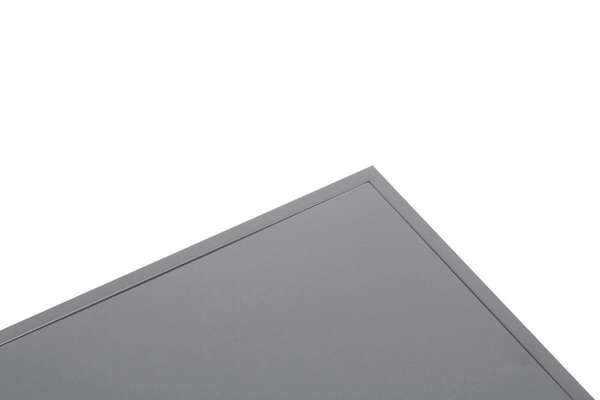 Acero Coffee Table | Grey Metal Coffee Table with Mesh Shelf