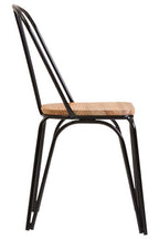 District Dining Chair | Wooden Dining Chair with Black Finish Frame