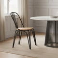 District Dining Chair | Wooden Dining Chair with Black Finish Frame