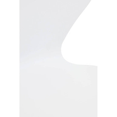 Laila Dining Chair | White Dining Chair with Gold Finish Legs