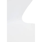 Laila Dining Chair | White Dining Chair with Gold Finish Legs