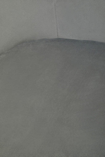 Stockholm Accent Chair | Grey Velvet Curved Accent Chair