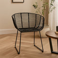 Lagom Black Natural Rattan Chair