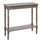 Heritage Console Table | Natural Wash Wooden Console Table with Lower Shelf