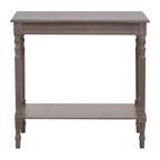 Heritage Console Table | Natural Wash Wooden Console Table with Lower Shelf