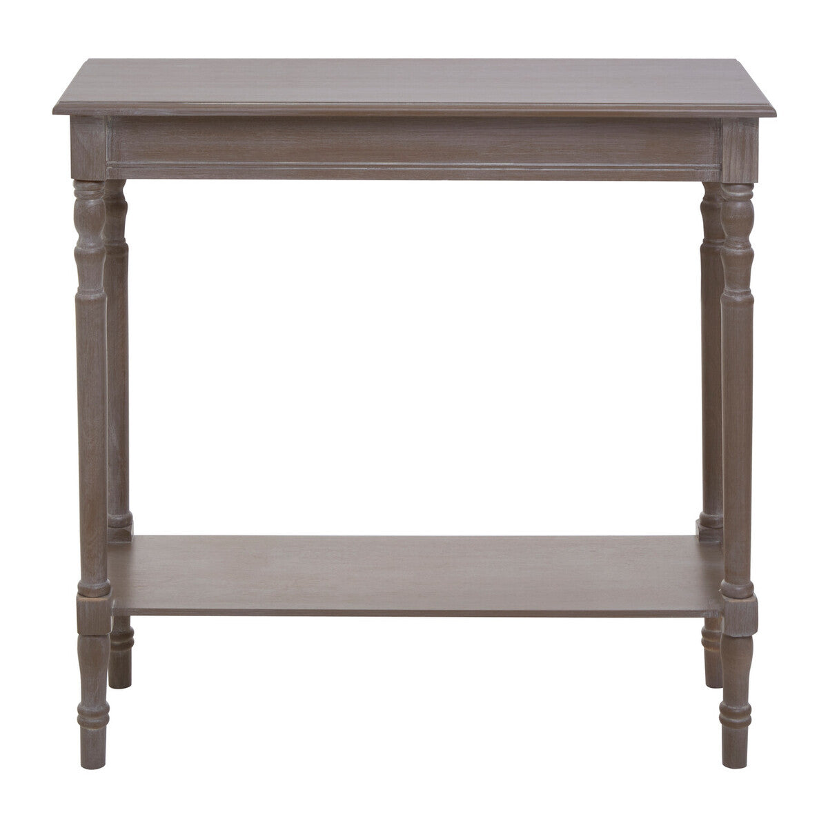 Heritage Console Table | Natural Wash Wooden Console Table with Lower Shelf