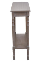 Heritage Console Table | Natural Wash Wooden Console Table with Lower Shelf