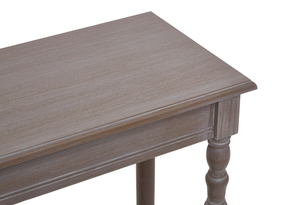 Heritage Console Table | Natural Wash Wooden Console Table with Lower Shelf