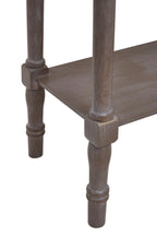 Heritage Console Table | Natural Wash Wooden Console Table with Lower Shelf