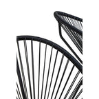 Miami Bistro Set | Black Rattan 3 Piece Patio Set with Glass Top Table