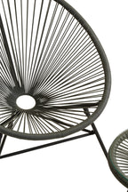 Miami Bistro Set | Grey Rattan 3 Piece Patio Set with Glass Top Table
