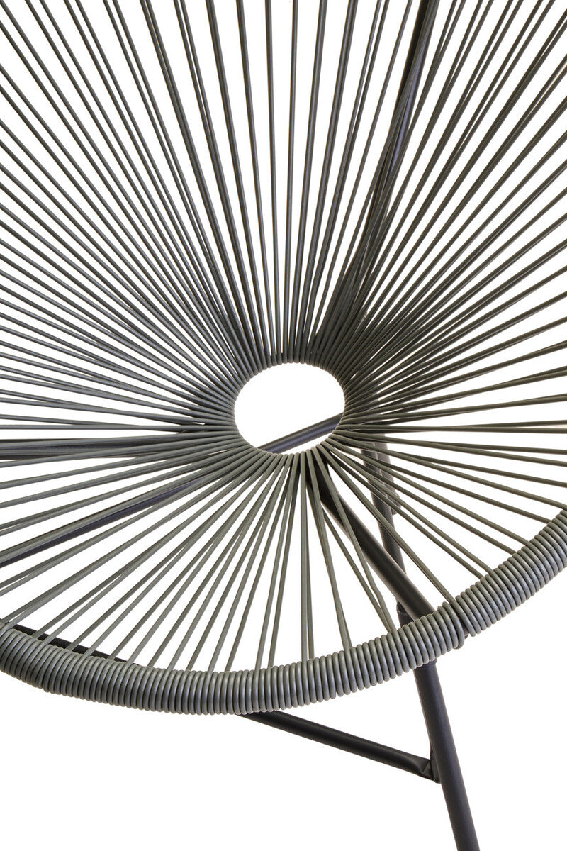 Miami Bistro Set | Grey Rattan 3 Piece Patio Set with Glass Top Table