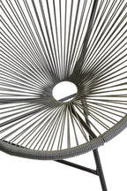 Miami Bistro Set | Grey Rattan 3 Piece Patio Set with Glass Top Table