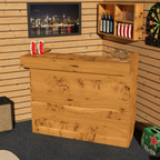 Rustic Wooden Bar - Man Cave Edition