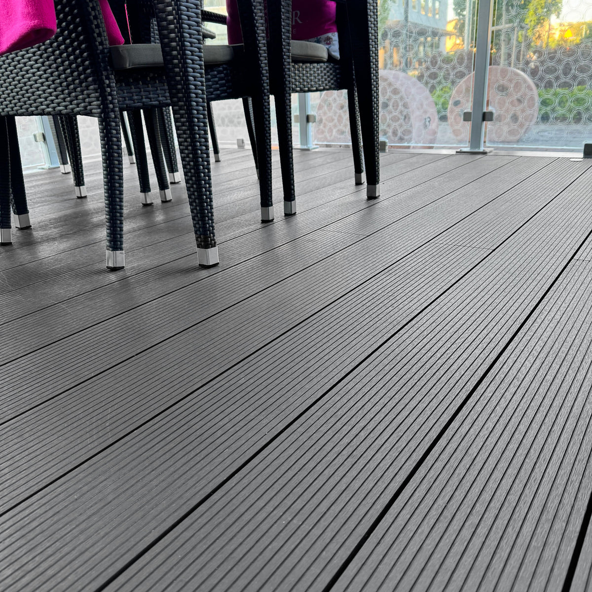 Light Neo Composite Decking Board Smoke | Pack of 5