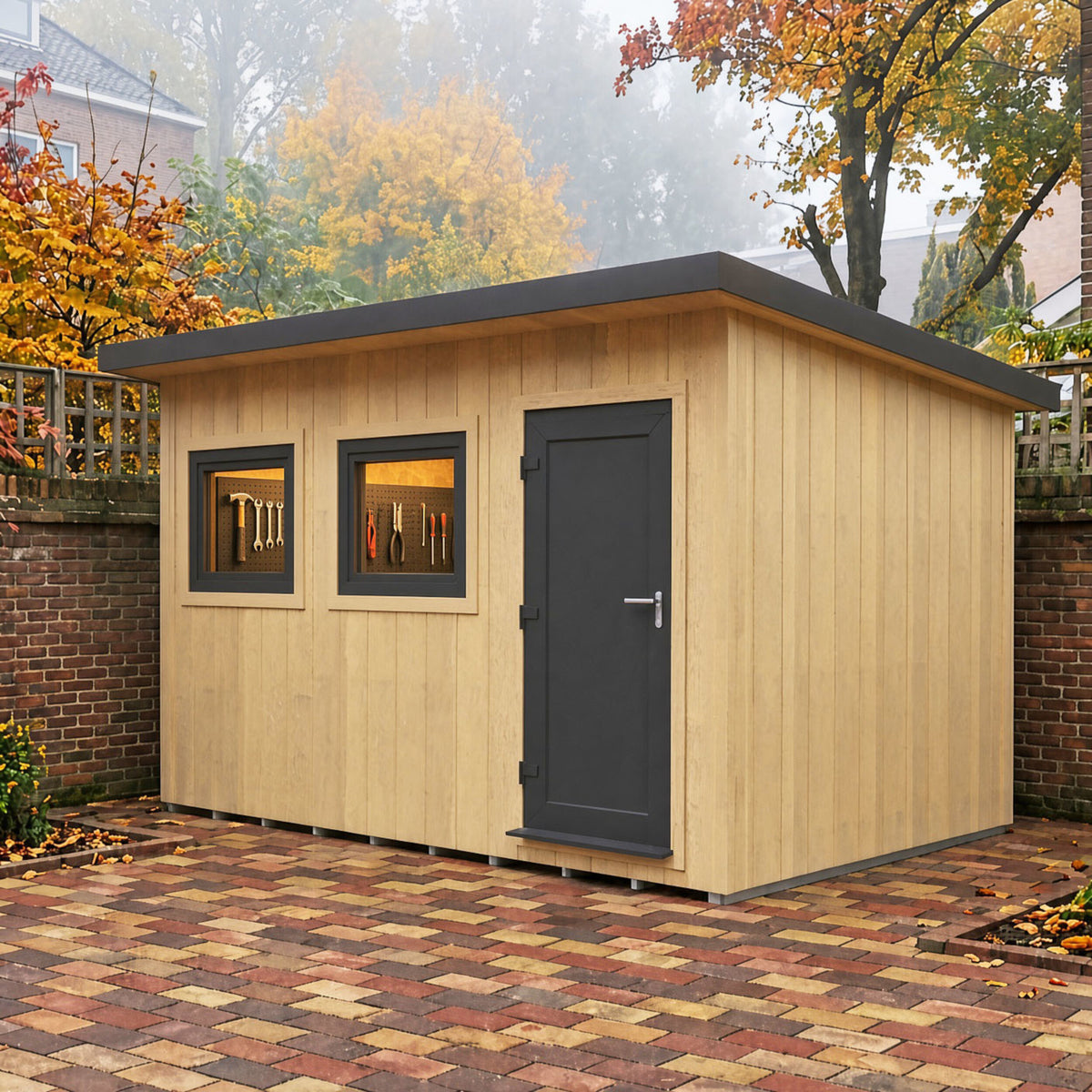 Fortis SIP Workshop Style C | Front Door Insulated Garden Workshop