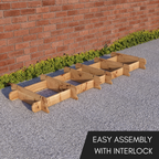 Large Wooden Interlock Bar | 2m Solid Timber Garden Bar
