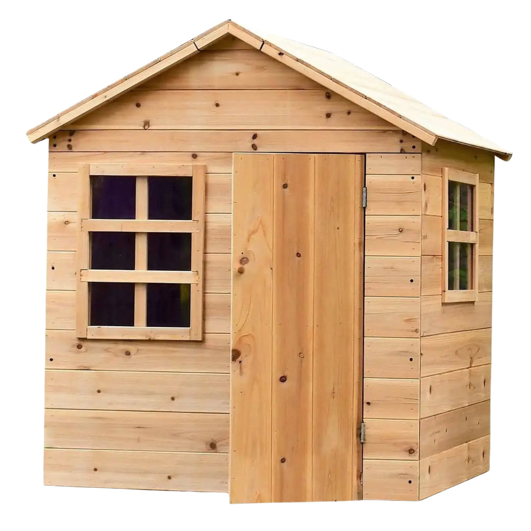 Evermeadow Wooden Playhouse | Kids' Garden Playhouse with Mud Kitchen Option