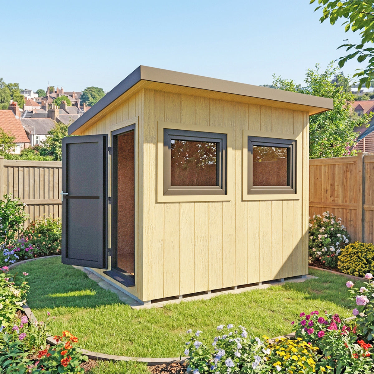 Fortis SIP Workshop Style A | End Door Insulated Garden Workshop