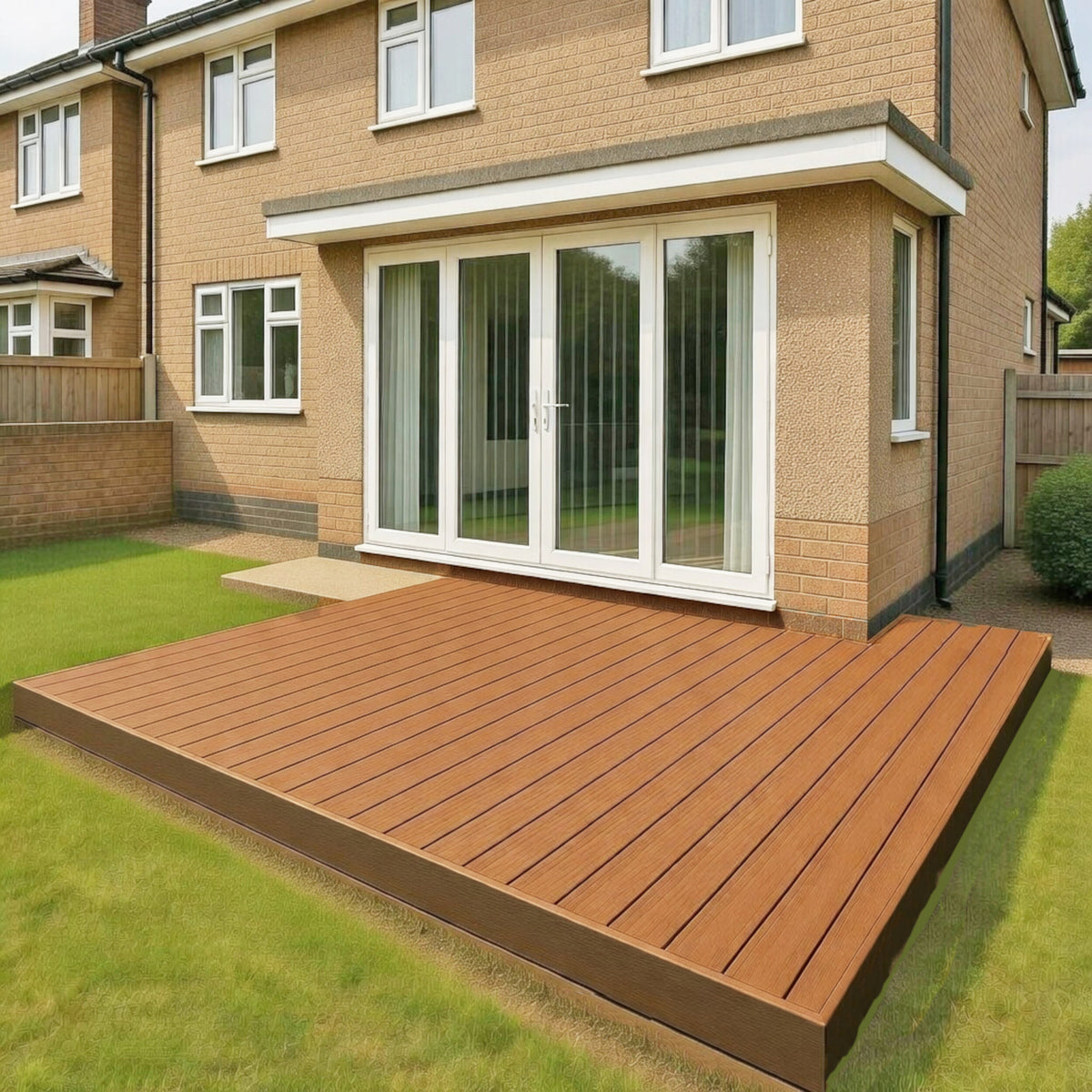 Light Neo Composite Decking Board Gold | Pack of 5