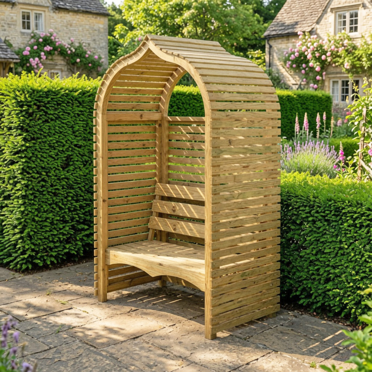 Bejoda Arbour | 4x3 Pressure Treated Timber Garden Arbour