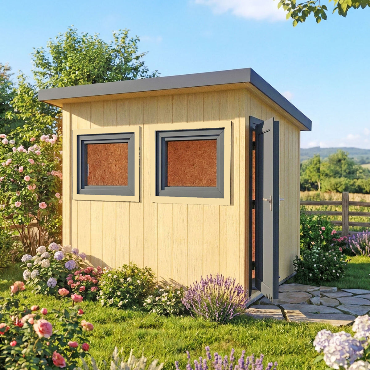 Fortis SIP Workshop Style B | End Door Insulated Garden Workshop
