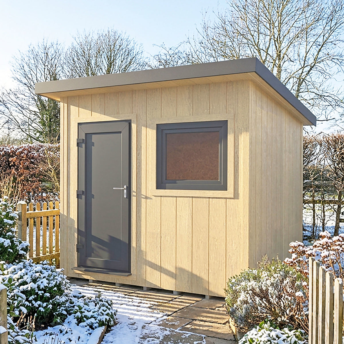 Fortis SIP Workshop Style D | Front Door Insulated Garden Workshop