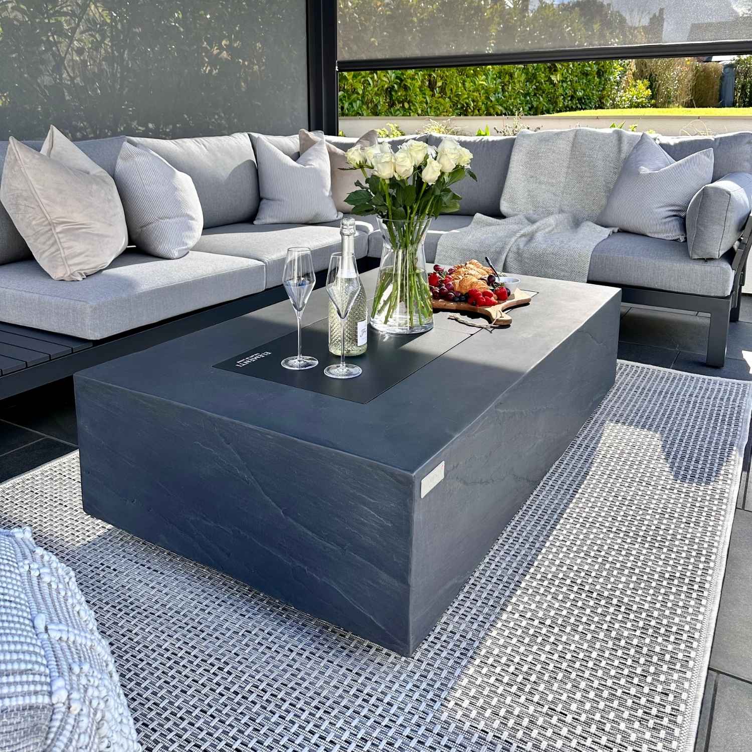 Magic Outdoor Rug | Plain Cream Flatweave | OEKO-TEX Certified