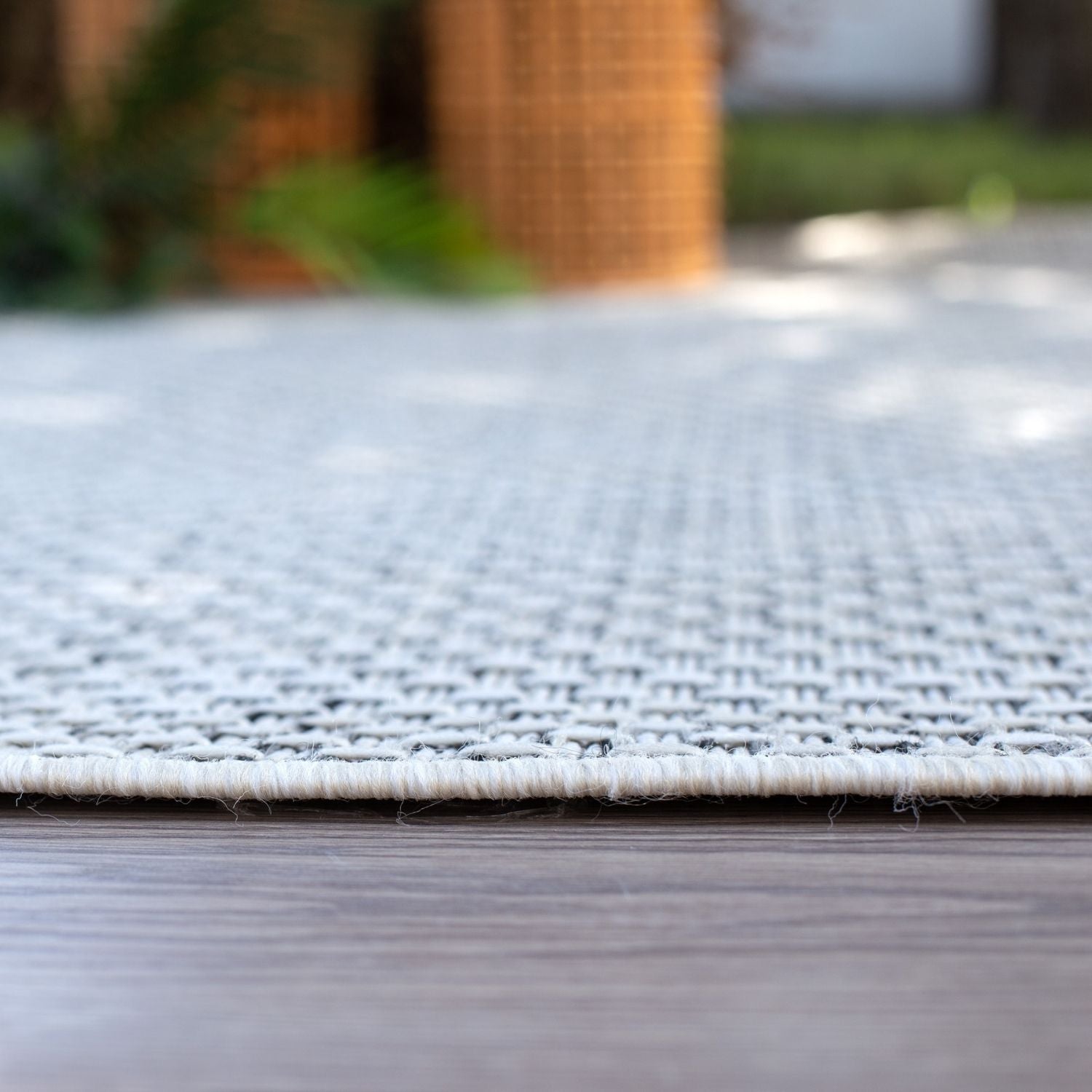 Magic Outdoor Rug | Plain Cream Flatweave | OEKO-TEX Certified