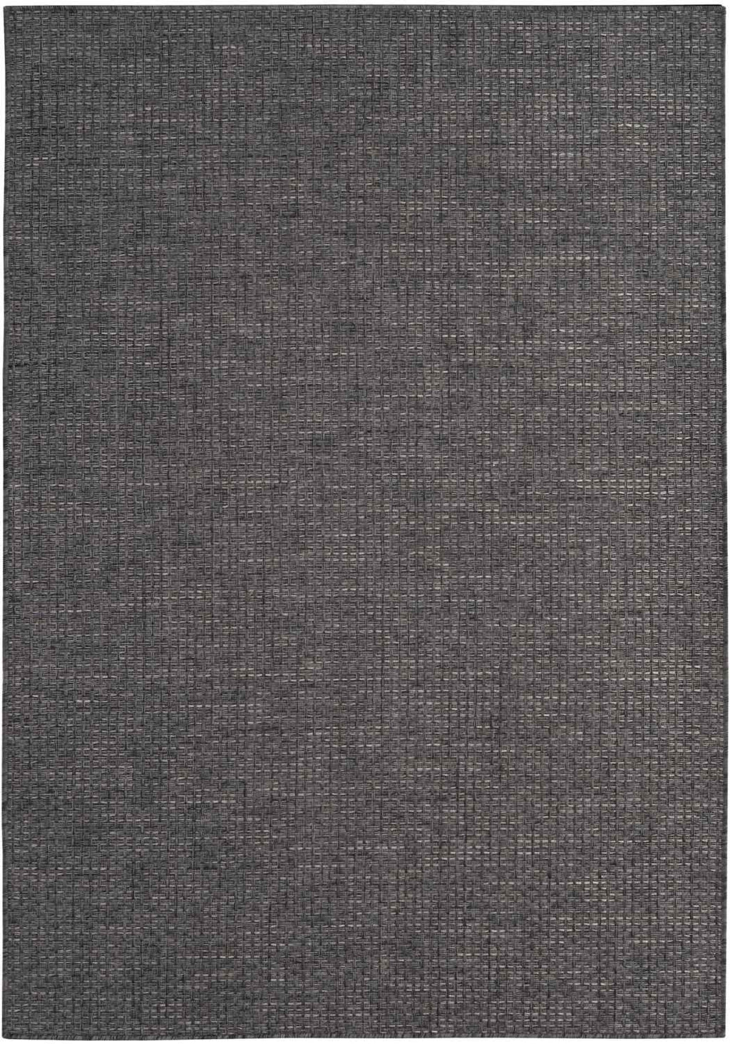Magic Outdoor Rug in plain dark grey OEKO-TEX certified flatweave