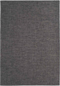 Magic Outdoor Rug in plain dark grey OEKO-TEX certified flatweave