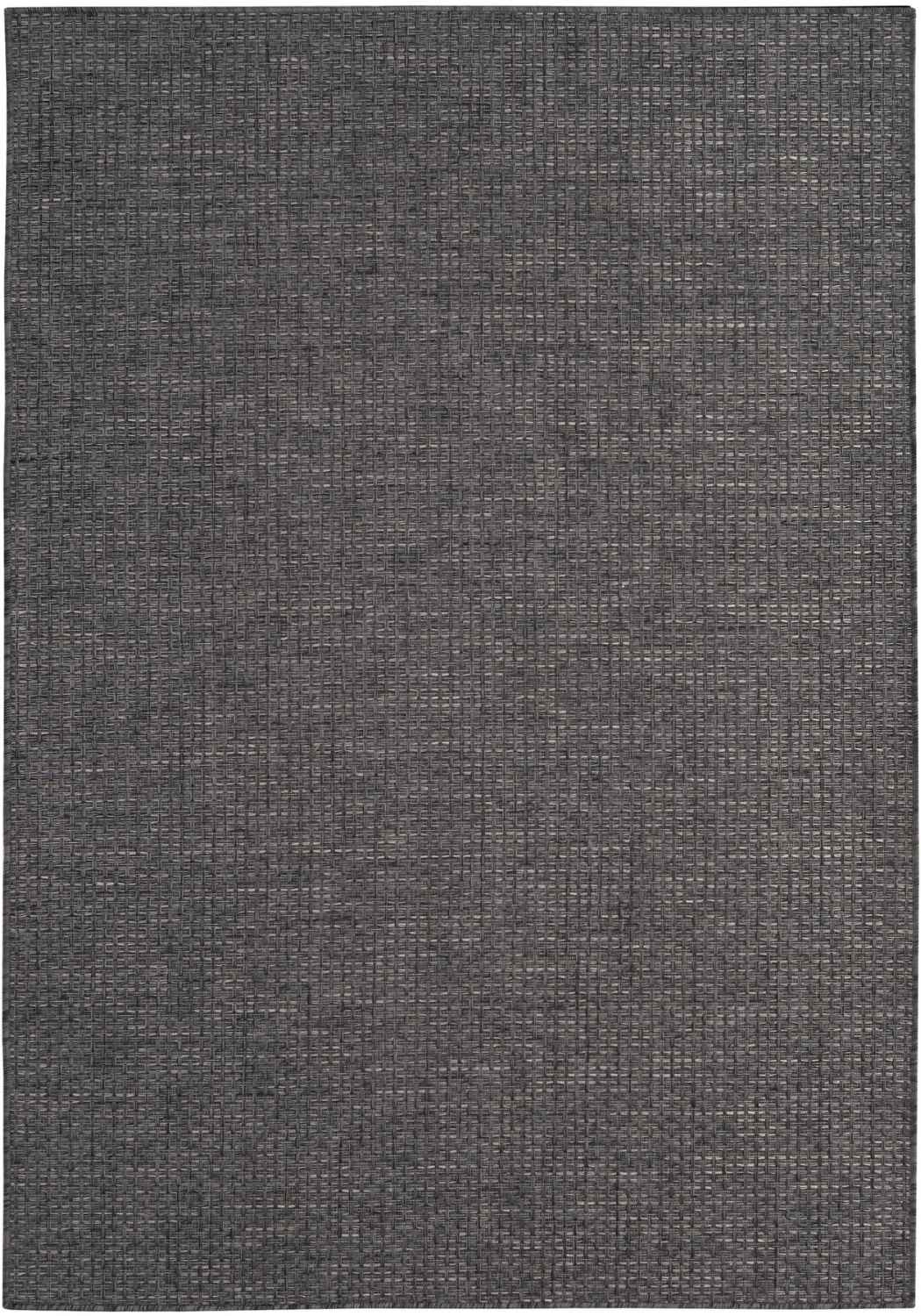 Magic Outdoor Rug in plain dark grey OEKO-TEX certified flatweave