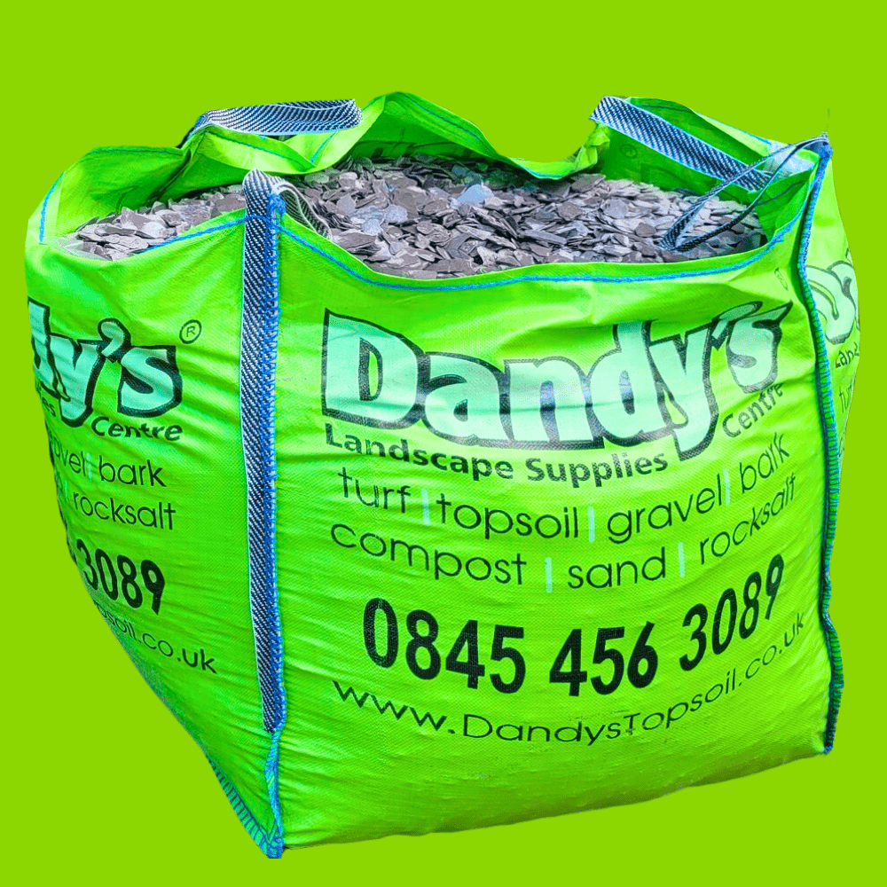Welsh Blue Plum Slate Chippings | 40mm Crushed Slate for Borders