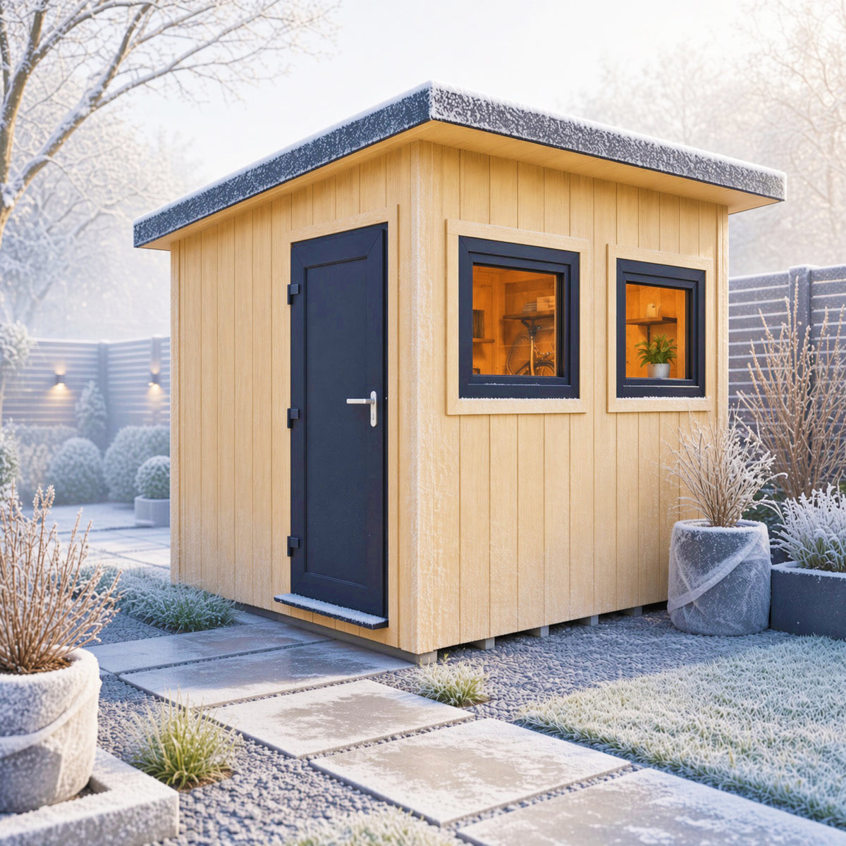Fortis SIP Workshop Style A | End Door Insulated Garden Workshop