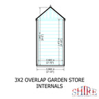 Tool Store Overlap Garden Storage | 3 x 2 Timber Garden Storage