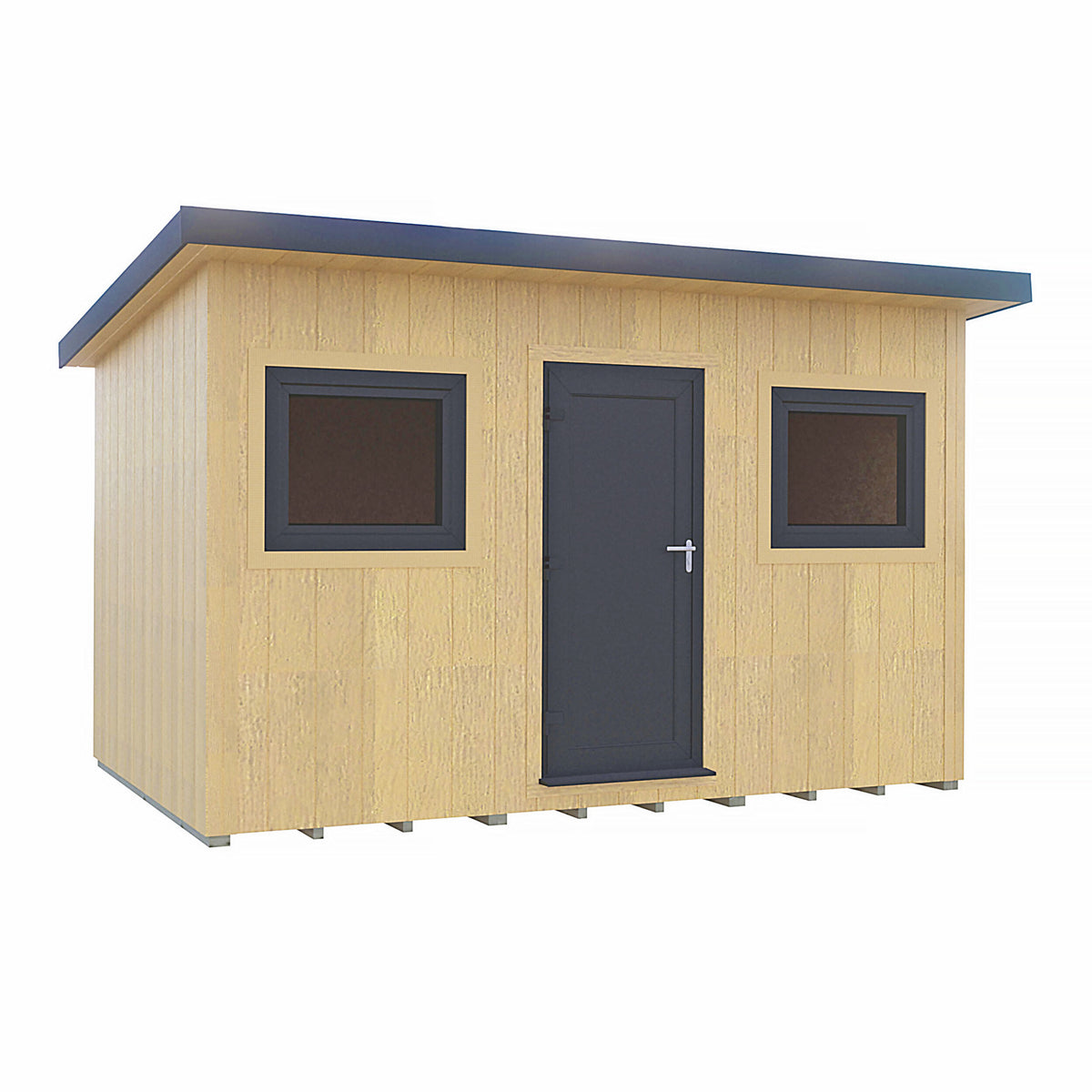 Fortis SIP Workshop Style E | Centre Door Insulated Garden Workshop