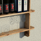 Wooden Interlock Bar Shelf, Large | Garden Bar Shelving Unit