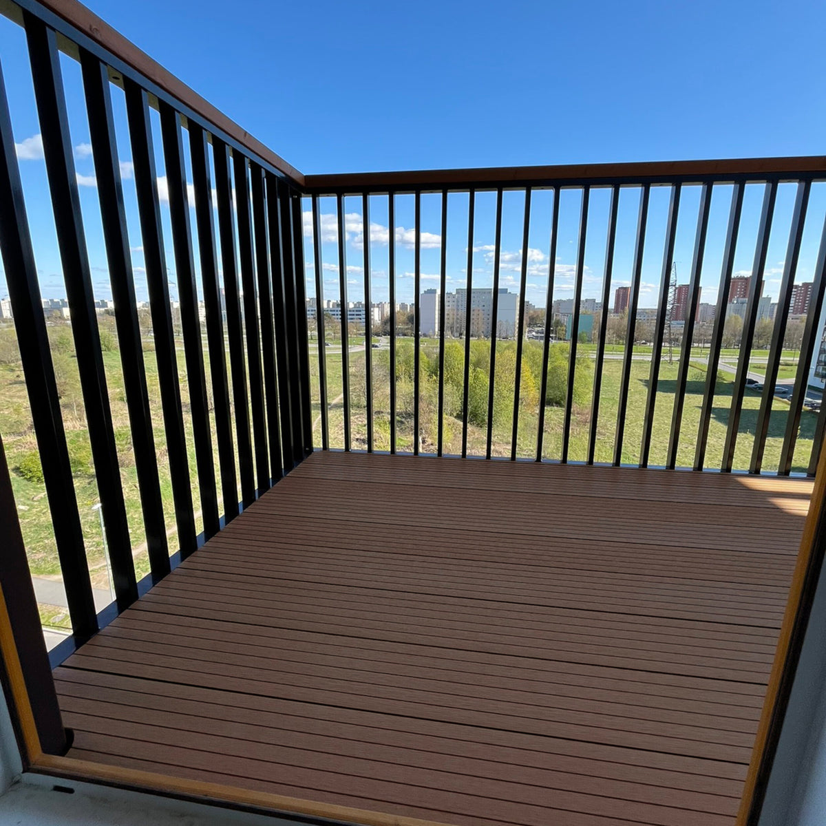 Light Neo Composite Decking Board Brown | Pack of 5