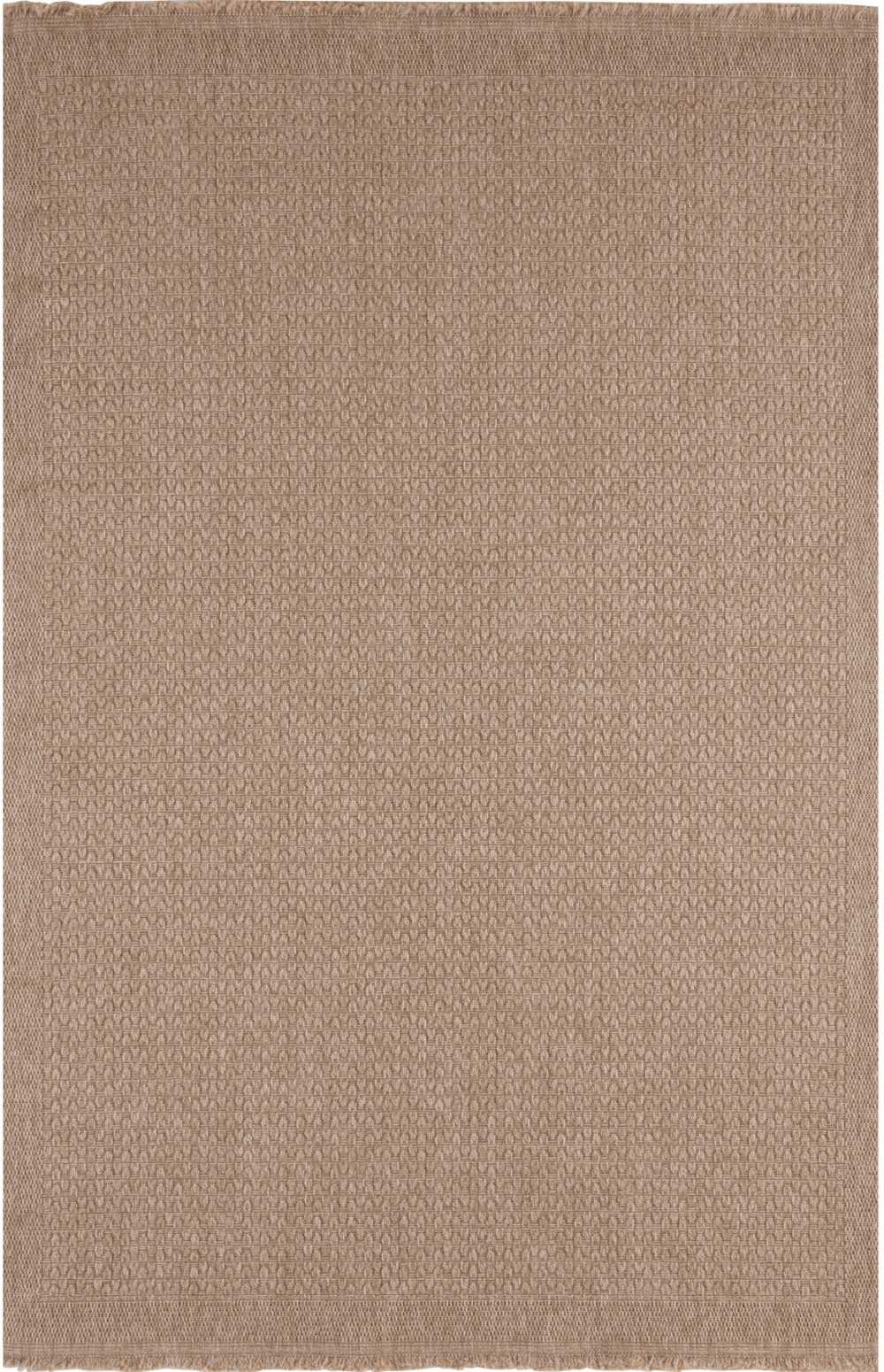 Nature Outdoor Rug in plain neutral textured OEKO-TEX certified flatweave