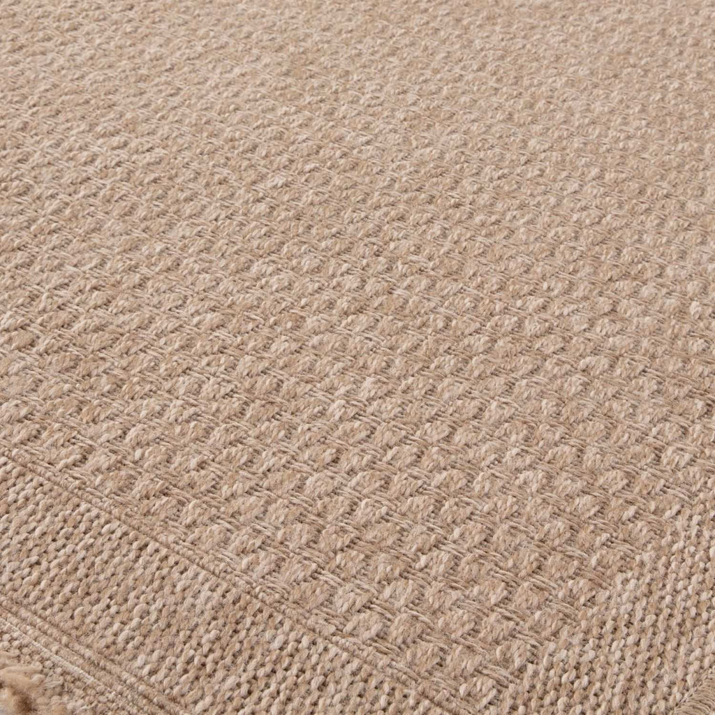 Nature Outdoor Rug | Plain Neutral Textured Flatweave | OEKO-TEX Certified
