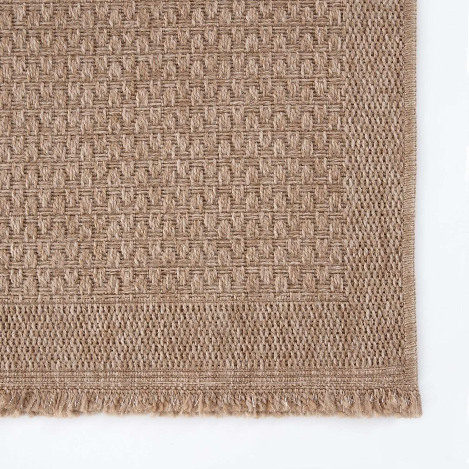 Nature Outdoor Rug | Plain Neutral Textured Flatweave | OEKO-TEX Certified