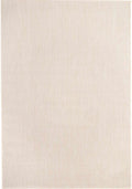 Ecology Outdoor Rug in plain cream weatherproof polypropylene flatweave